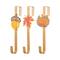 Glitzhome® 14" Fall Metal Acorn, Leaf & Pumpkin Wreath Hanger Set